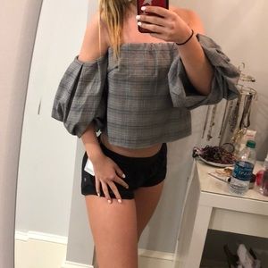 Plaid crop top